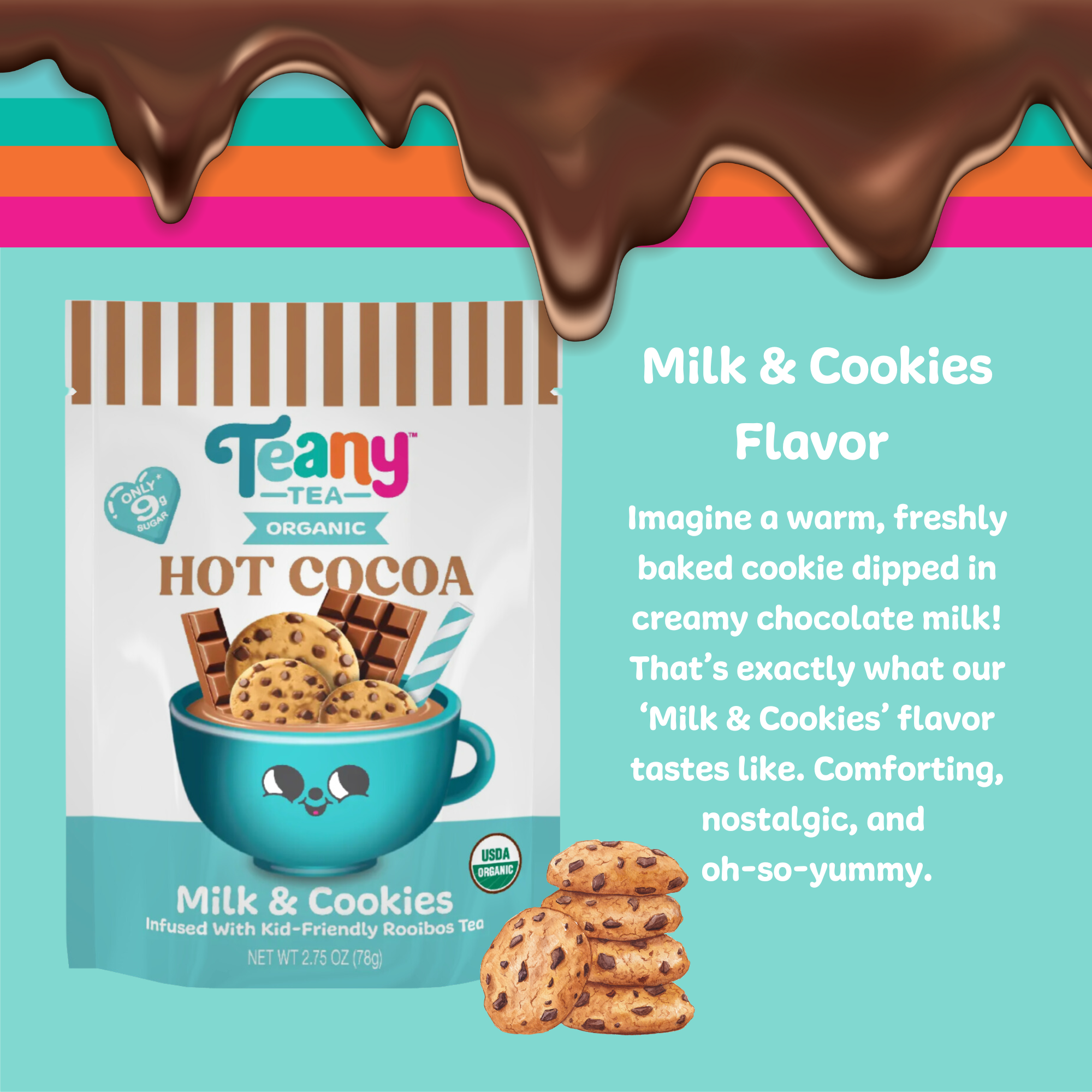Healthier Lower Sugar Organic Hot Cocoa – Teany Tea