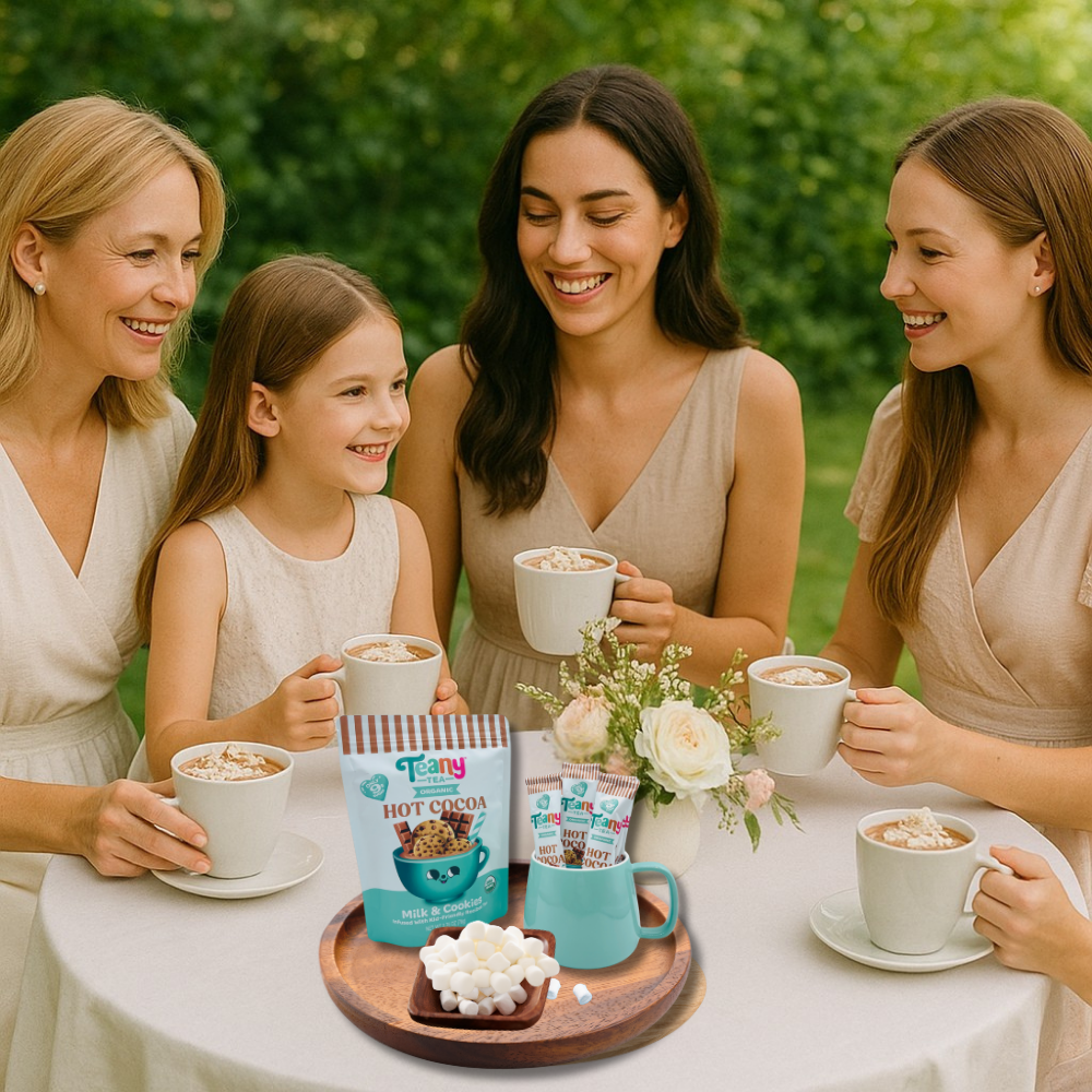 Healthier Lower Sugar Organic Hot Cocoa – Teany Tea